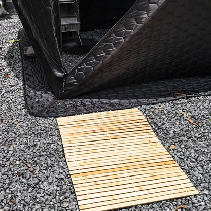 Sauna Entry Mat for Authentic Look (Bamboo Entry)